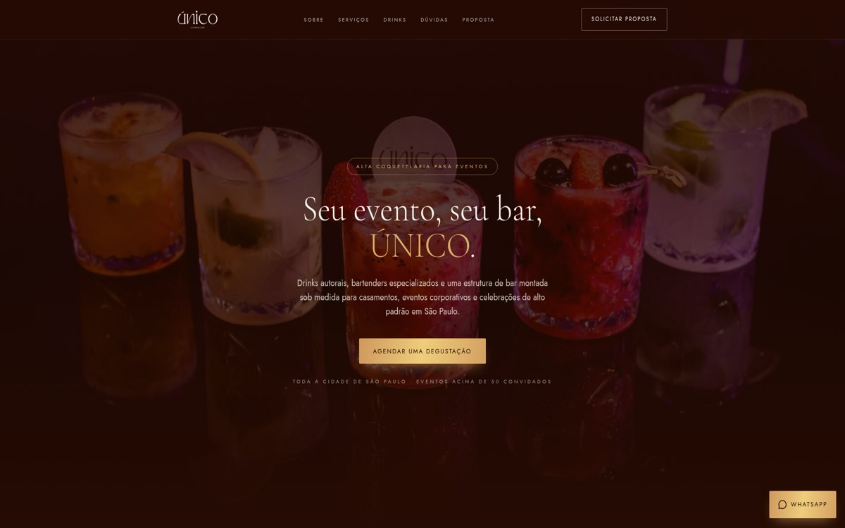 Exemplo de landing page de alta conversão criada com Landa Pages para unicobar.com.br